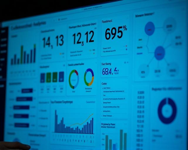 Collaboration analytics dashboard with productivity insights and metrics